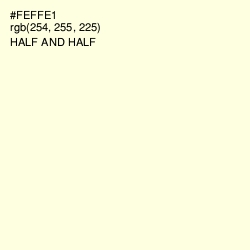#FEFFE1 - Half and Half Color Image